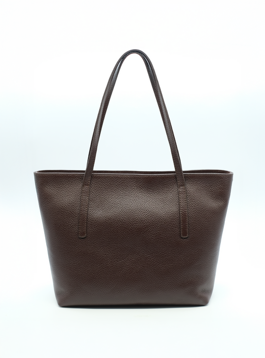 Hakiki Deri Kahverengi Kadın Omuz Çantası