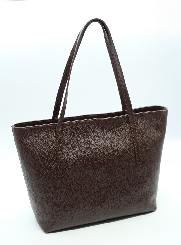 Hakiki Deri Kahverengi Kadın Omuz Çantası