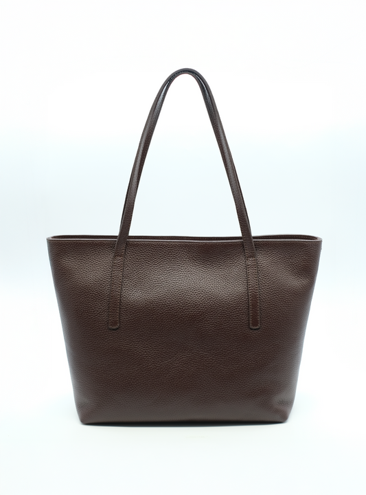 Hakiki Deri Kahverengi Kadın Omuz Çantası